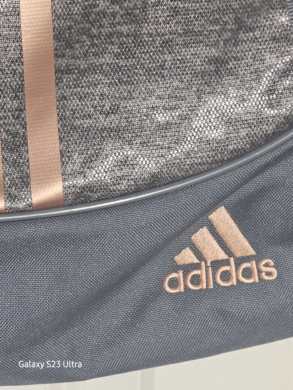 Adidas Alliance II Sackpack Drawstring Bag Jersey Onix Grey Rose Gold Sport
